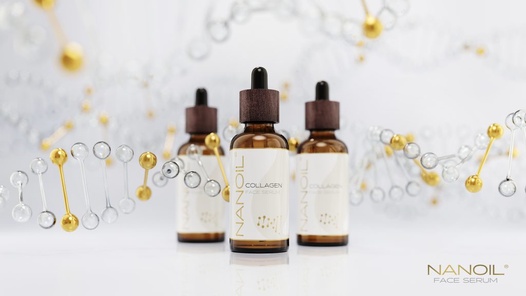 luxuriöse gesichtsserum mit kollagen